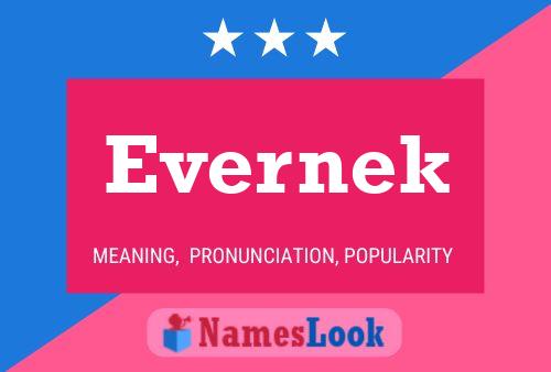 Affiche de nom Evernek