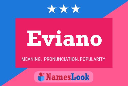 Affiche de nom Eviano