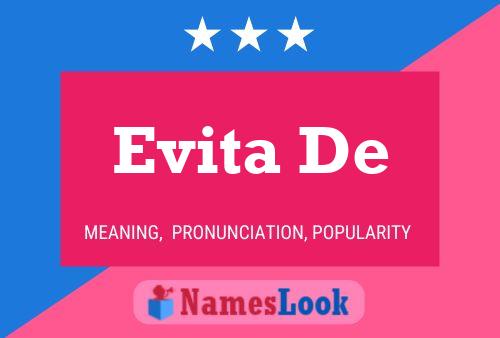 Affiche de nom Evita De