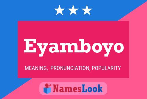 Affiche de nom Eyamboyo