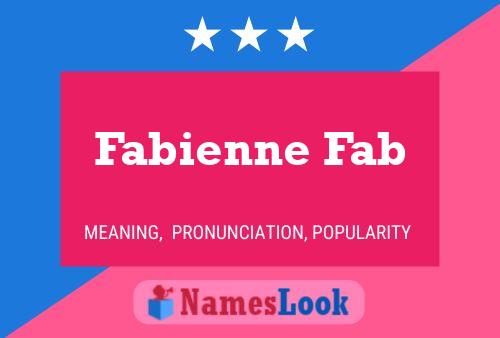 Affiche de nom Fabienne Fab