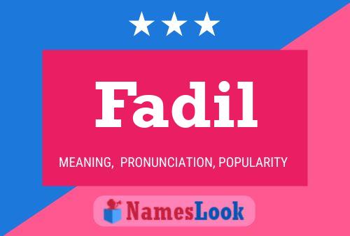 Affiche de nom Fadil