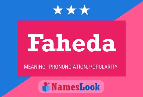 Affiche de nom Faheda