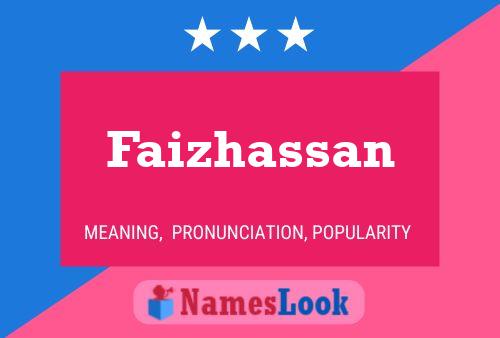 Affiche de nom Faizhassan