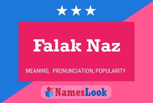 Affiche de nom Falak Naz