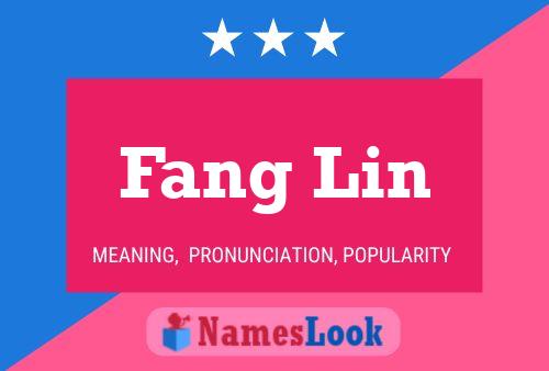 Affiche de nom Fang Lin