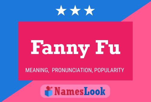 Affiche de nom Fanny Fu