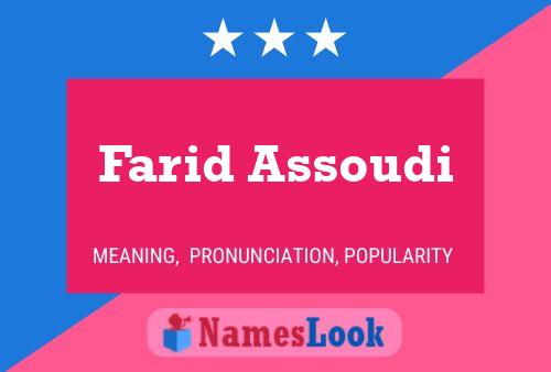 Affiche de nom Farid Assoudi