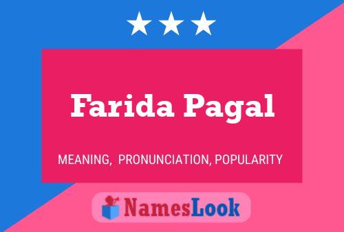 Affiche de nom Farida Pagal