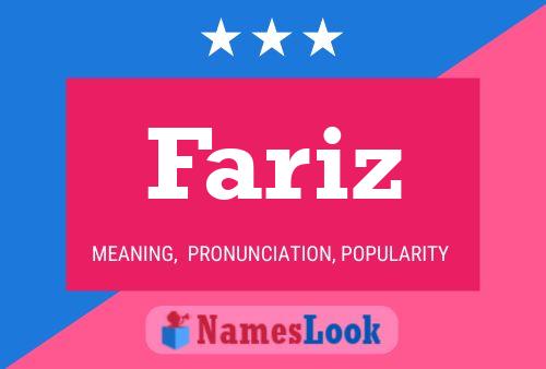 Affiche de nom Fariz