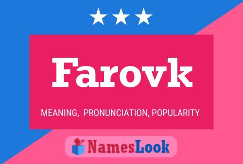 Affiche de nom Farovk