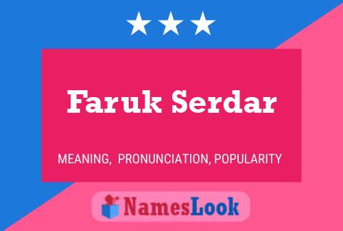 Affiche de nom Faruk Serdar