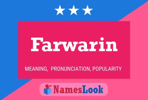 Affiche de nom Farwarin