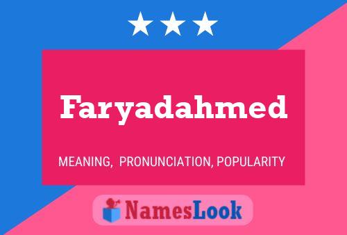 Affiche de nom Faryadahmed