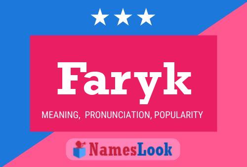 Affiche de nom Faryk