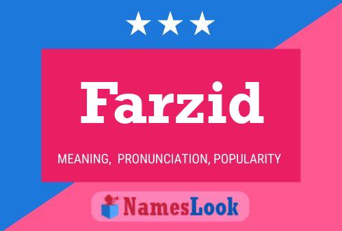 Affiche de nom Farzid