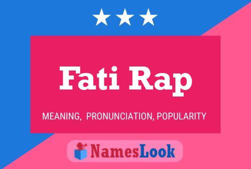 Affiche de nom Fati Rap