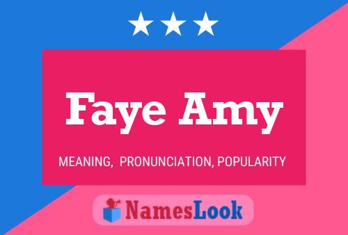 Affiche de nom Faye Amy