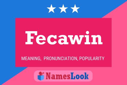 Affiche de nom Fecawin