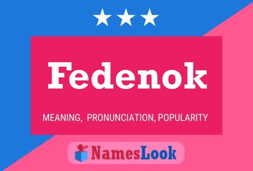 Affiche de nom Fedenok