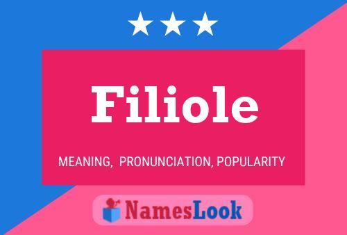 Affiche de nom Filiole