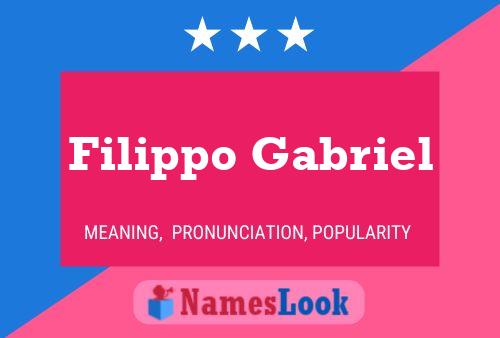 Affiche de nom Filippo Gabriel