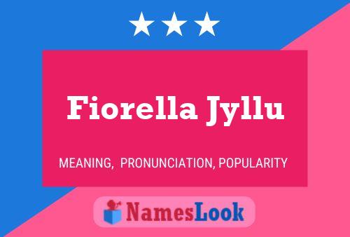 Affiche de nom Fiorella Jyllu