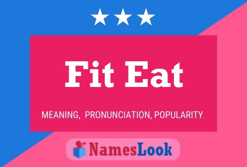 Affiche de nom Fit Eat