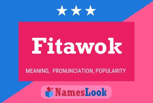 Affiche de nom Fitawok