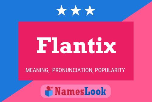 Affiche de nom Flantix