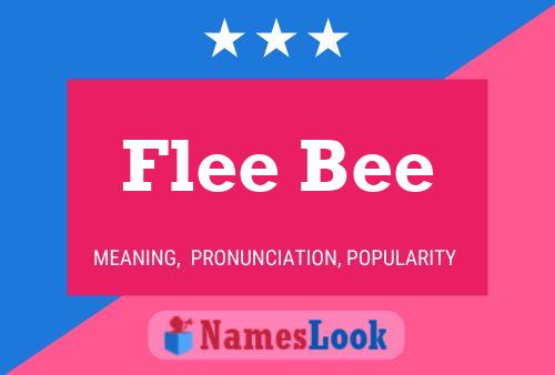 Affiche de nom Flee Bee