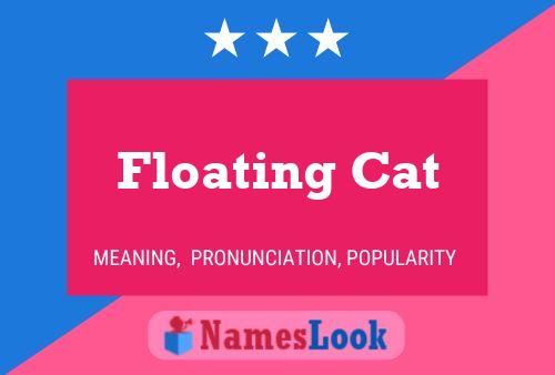 Affiche de nom Floating Cat