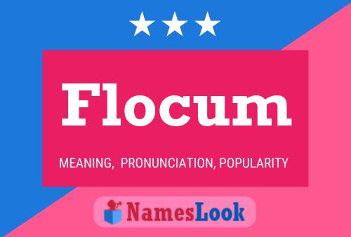 Affiche de nom Flocum