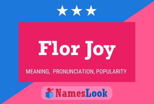 Affiche de nom Flor Joy