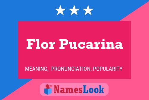 Affiche de nom Flor Pucarina