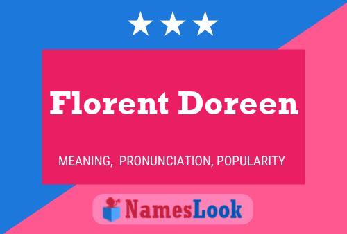 Affiche de nom Florent Doreen