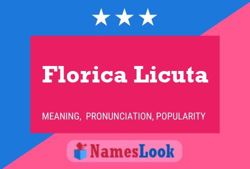 Affiche de nom Florica Licuta