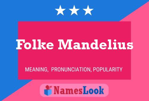 Affiche de nom Folke Mandelius