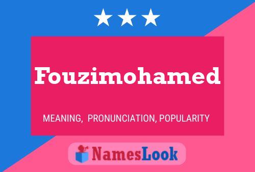 Affiche de nom Fouzimohamed