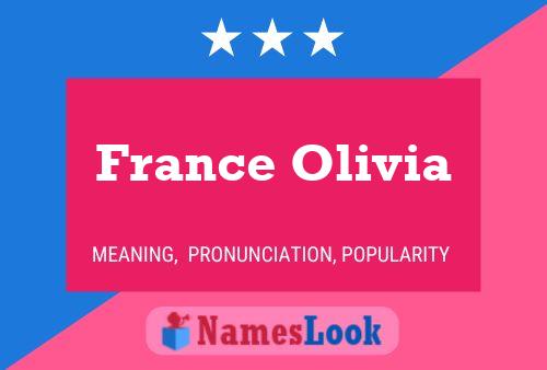 Affiche de nom France Olivia