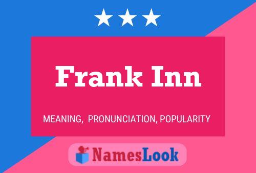 Affiche de nom Frank Inn