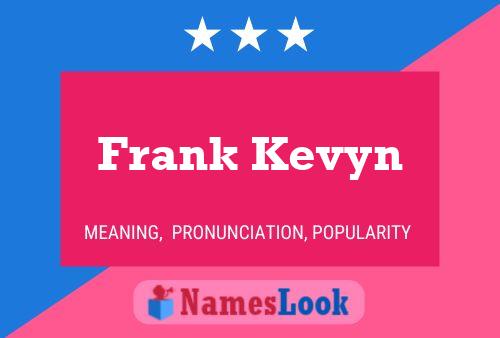 Affiche de nom Frank Kevyn