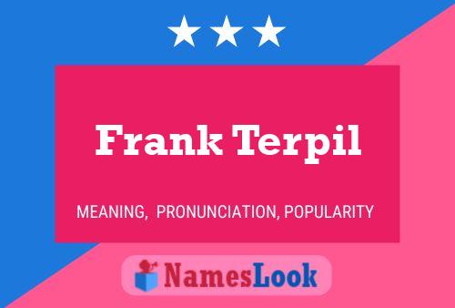 Affiche de nom Frank Terpil