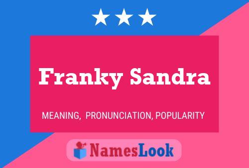 Affiche de nom Franky Sandra