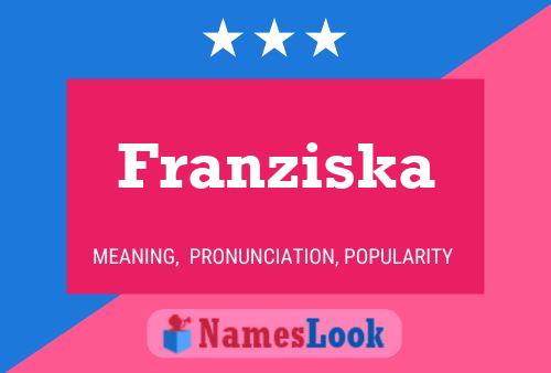 Affiche de nom Franziska