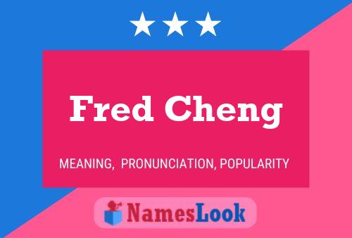 Affiche de nom Fred Cheng