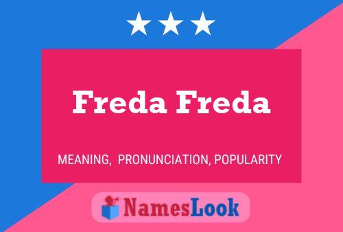 Affiche de nom Freda Freda