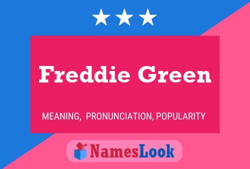 Affiche de nom Freddie Green