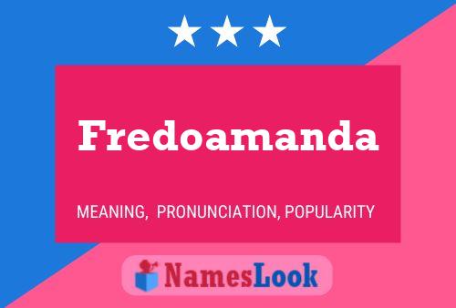 Affiche de nom Fredoamanda