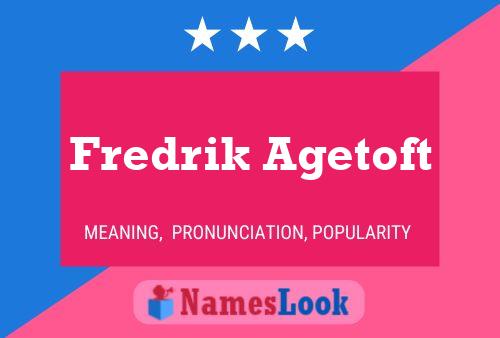 Affiche de nom Fredrik Agetoft